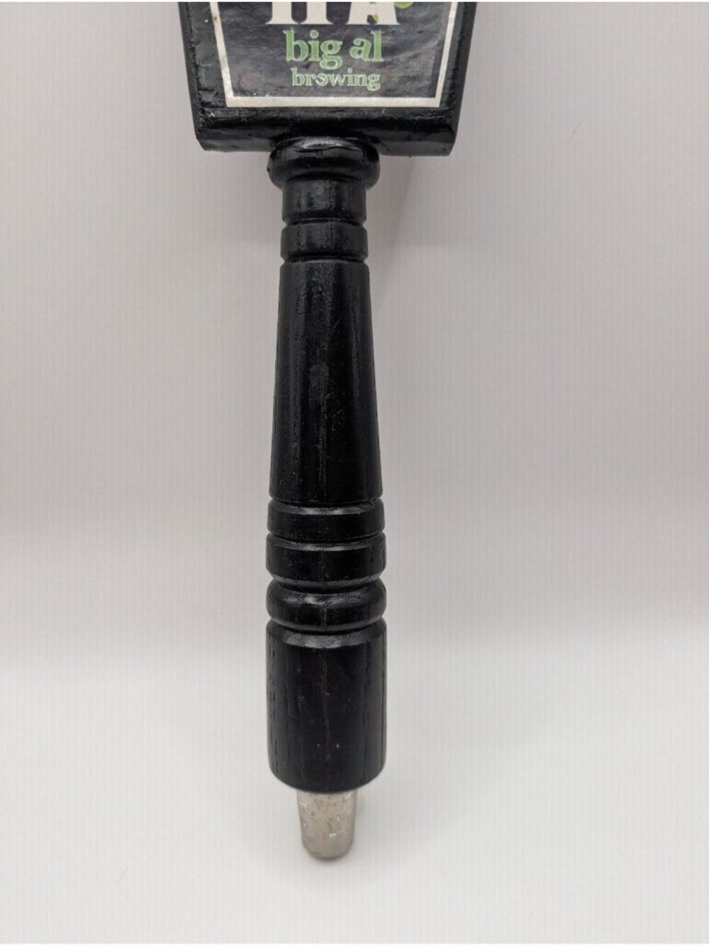 Big Hoppa IPA Big AI Brewing Tap Handle Black Green Wood Hops IPA Beer Bar Decor - Picture 3 of 6